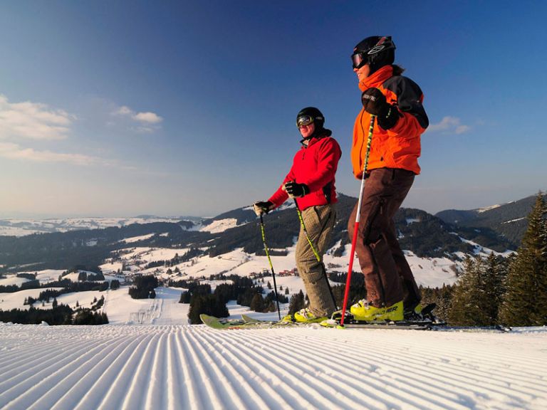Skipisten im Tannheimer Tal, Tirol