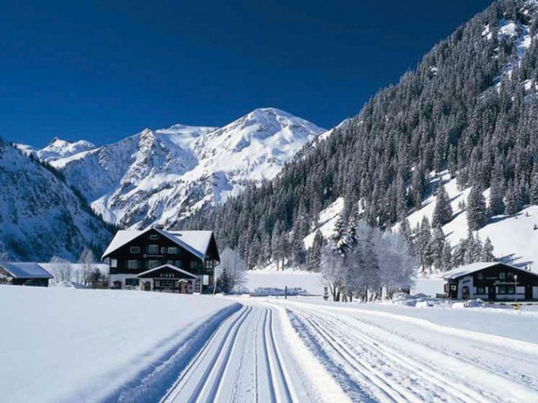 Langlaufloipe Vilsalpsee im Tannheimer Tal