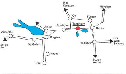 Arrival map Hotel Sägerhof